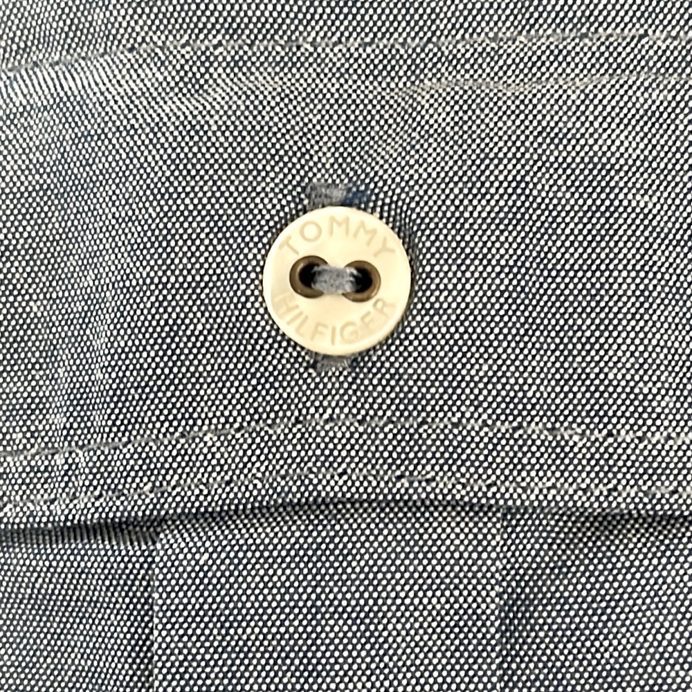 Tommy Hilfiger Chambray Denim Utility Shirtdress Reversible Belt Long Sleeve -S - Picture 13 of 14